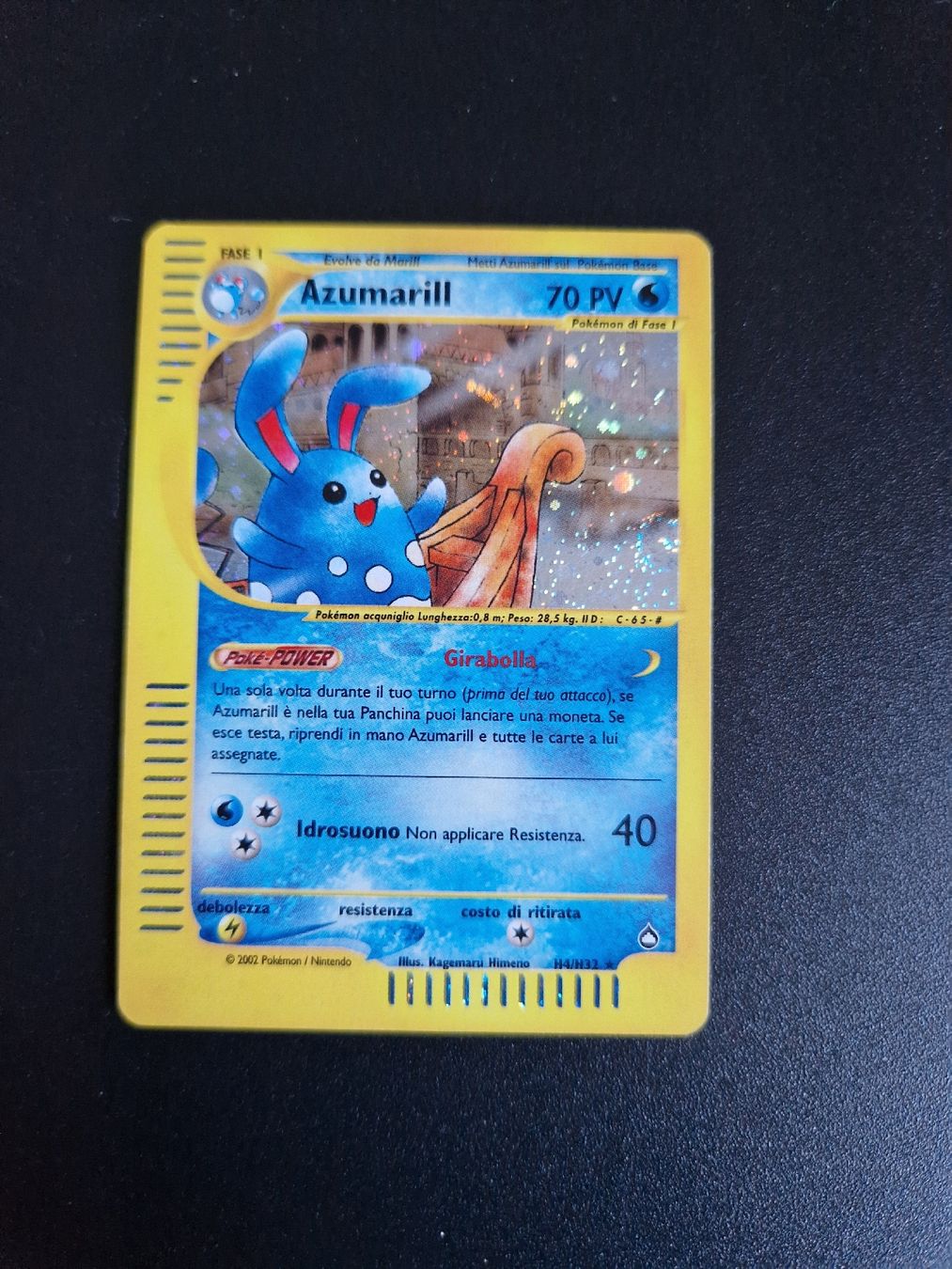 Pokémon Sammelbilder & Trading cards: Azumarill aquapolis 🇮🇹  – Neu (gemäss Beschreibung) aus Giubiasco von MrGru1992