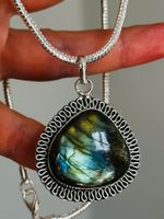 Labradorite Gemstone Handmade necklace