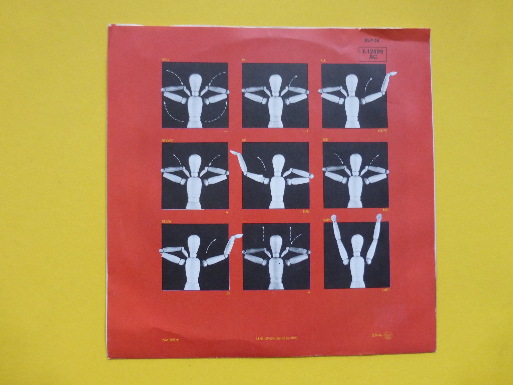 Dischi in vinile: Lene Lovich – Say When – Usato da Zürich venduto da Swiss57 1