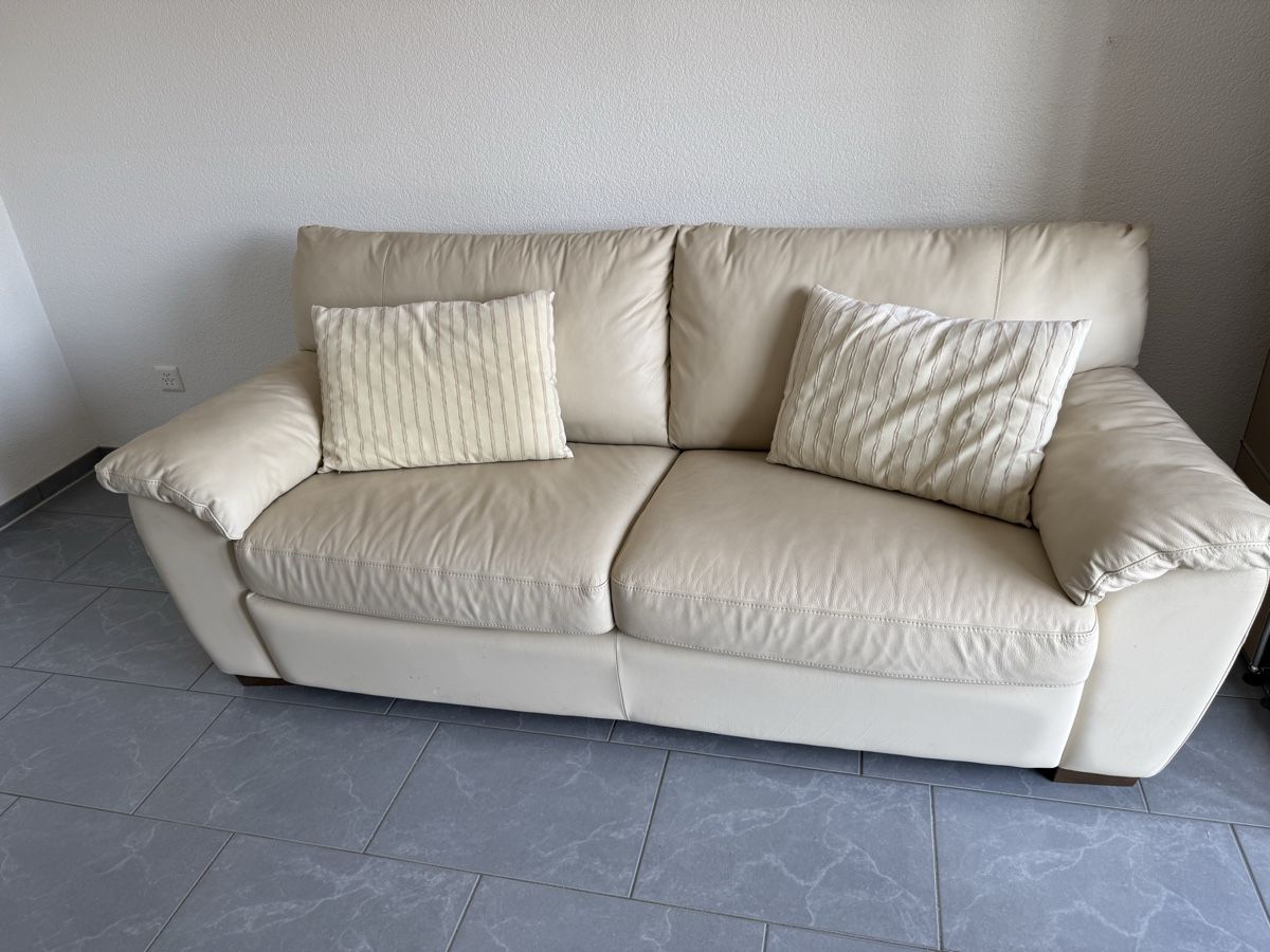 Sofas: Hochwertiges Bettsofa aus Echtleder – Neuf (Voir description) à Fislisbach par meb_cgw9