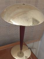 Lampe vintage bois et laiton