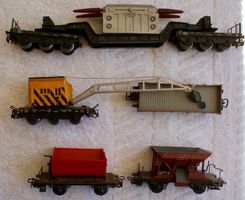 Lot de 5 wagons marchandises Marklin