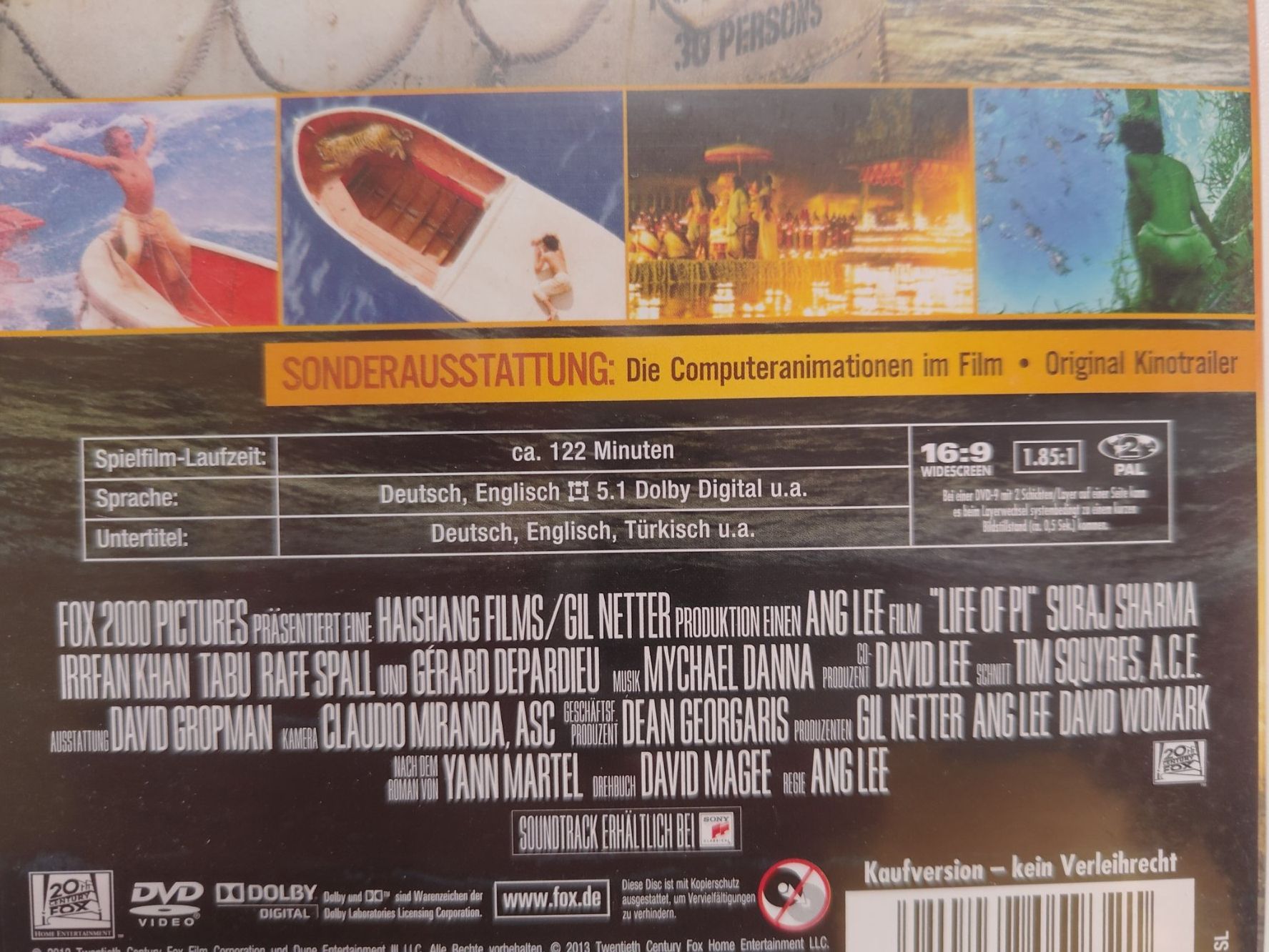 Tutti i DVDs: Life of Pi – Usato da Liestal venduto da Kratzilla 3