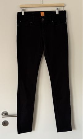 BOSS ORANGE Damen Jeans schwarz Gr. 30 40 Skinny 