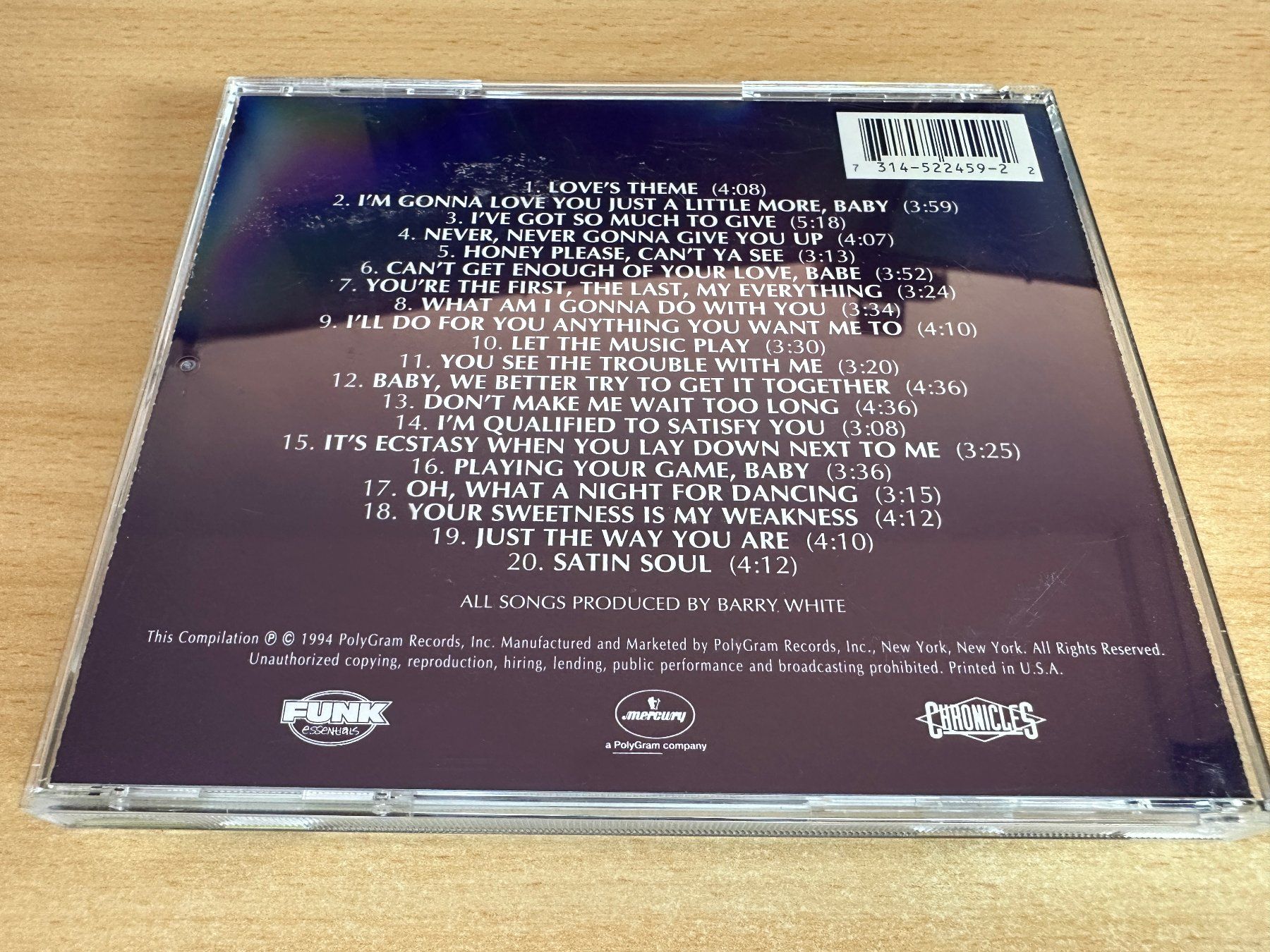 CD: Barry White – All-Time Greatest Hits – Usato da Rikon im Tösstal venduto da Alpenmutz 1