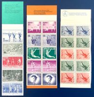 1966 - 1972- 1977 Schweden SPORT / 3 Markenheftchen **