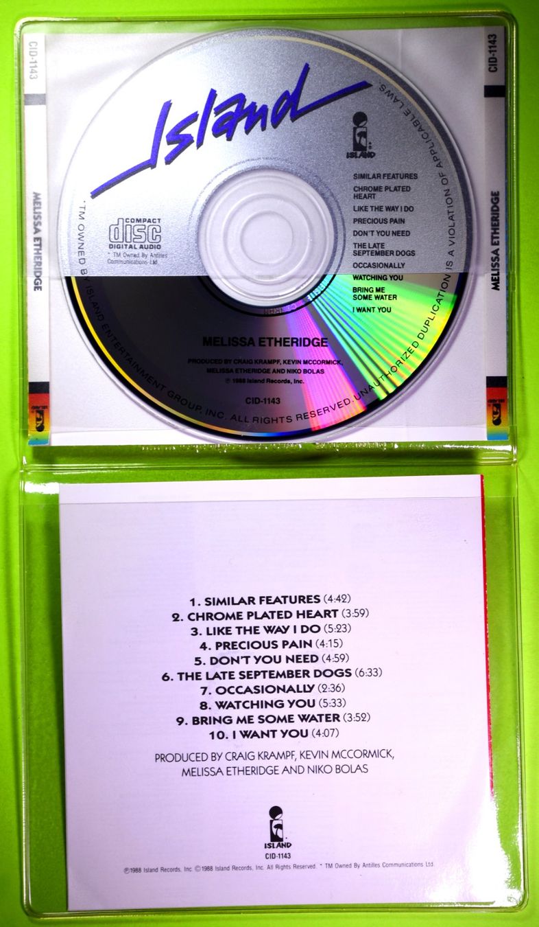 CD: MELISSA ETHERIDGE  /  ISLAND  /  WUNDERSCHÖNE, MELODISCHE CD – Nuovo (secondo la descrizione) da Luzern venduto da piro12 1