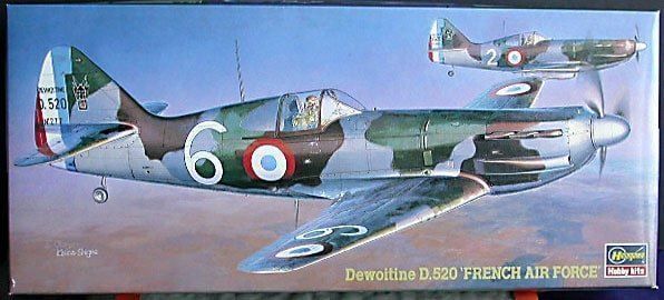 Kit di modellismo & Modellini statici: Original Hasegawa Dewoitine D.520 – Nuovo e nell'imballaggio originale da Neuenhof venduto da Abakan