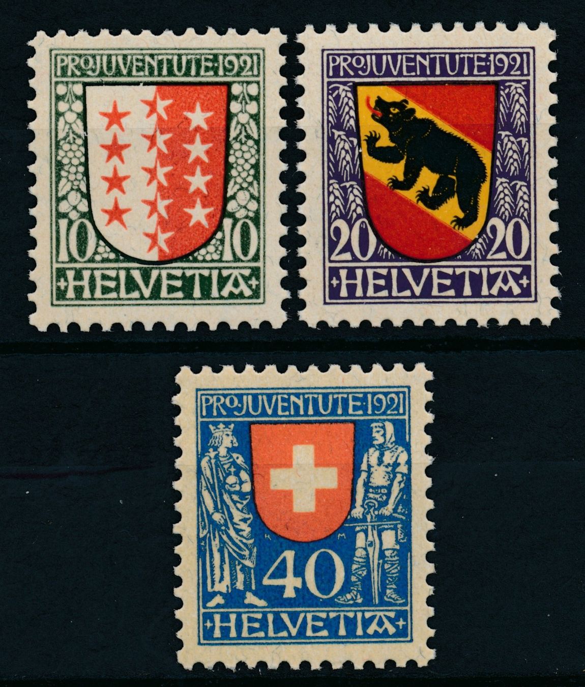 Alle Briefmarken: Pro Juventute Serie 1921 ** – Neu (gemäss Beschreibung) aus Bonau von Profila3