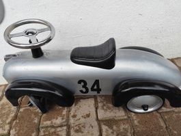 Baghera Rutschauto Rennwagen silber schwarz gebraucht