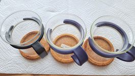 3  bodum Teegläser