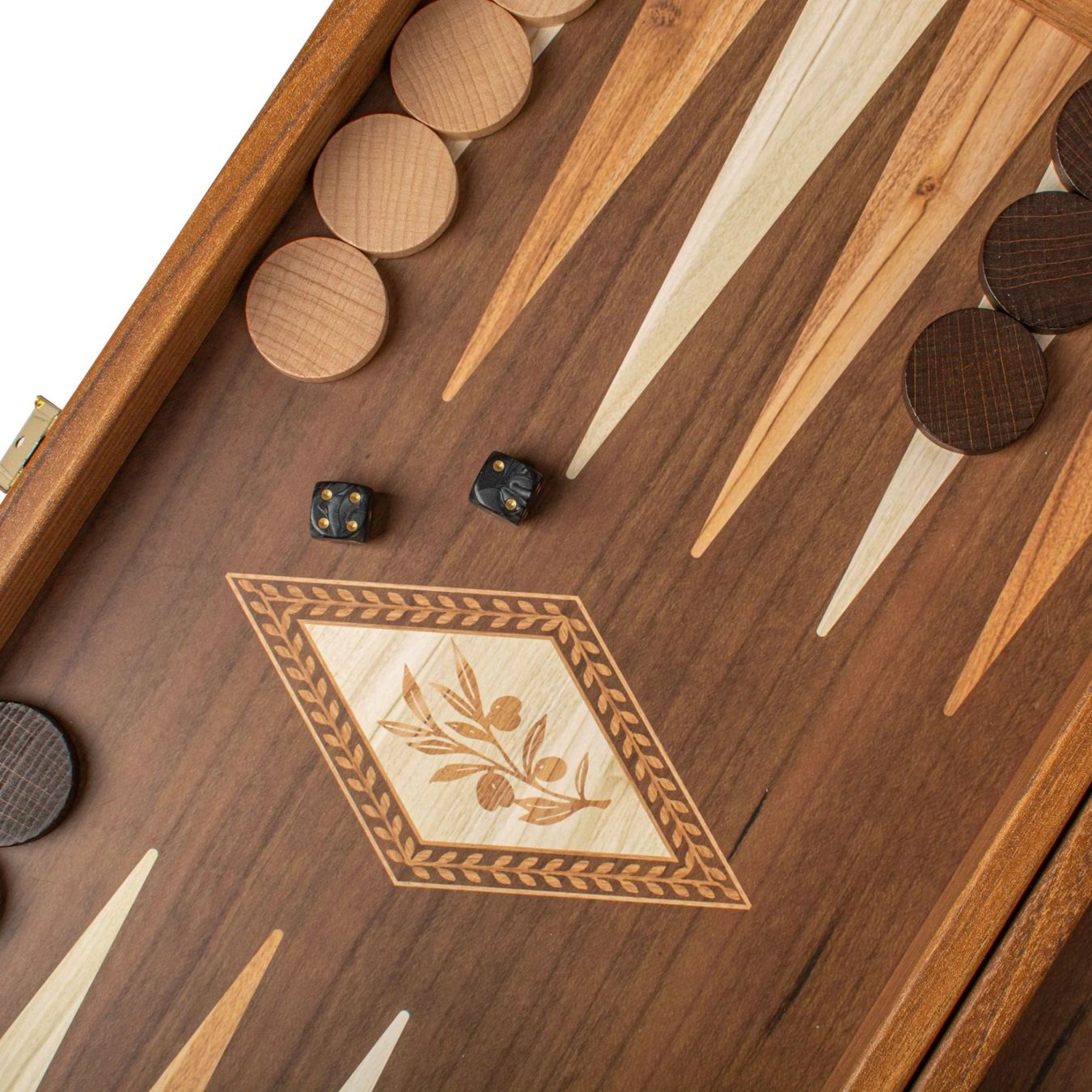 Giochi: Backgammon en bois de wengé classique / Medium ( NEUF ) – Nuovo e nell'imballaggio originale da Meyrin venduto da ChiaraMania 4