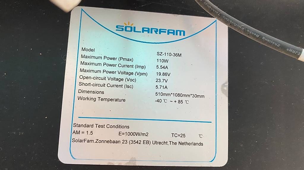 Dispositivi a energia solare: Solarpanel je 110 Watt – Usato da Elgg venduto da vinyl03 2