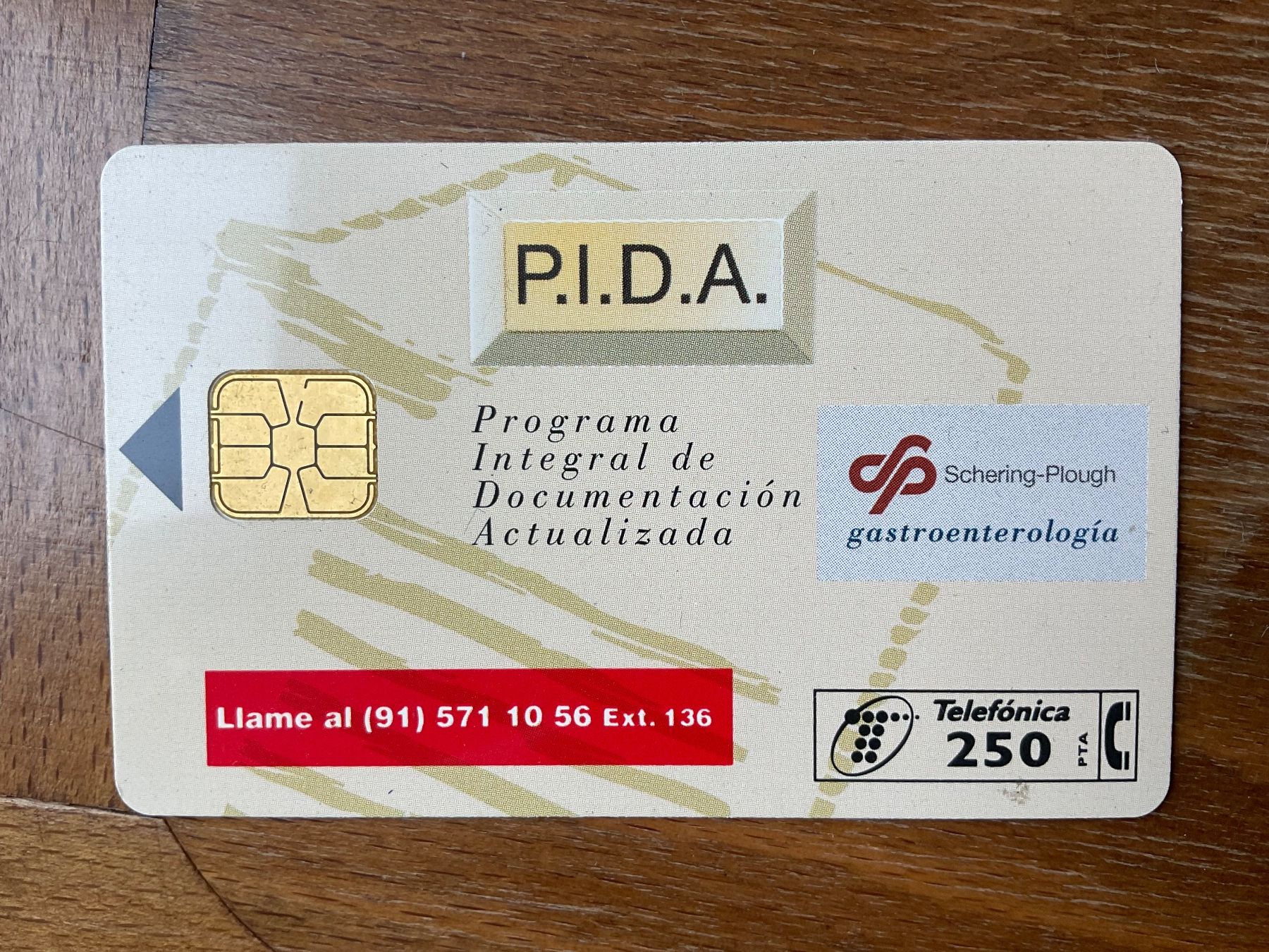 Telefon- & Taxkarten: Telefonkarte Spanien Schering, PIDA – Gebraucht aus Zürich von Tolima194