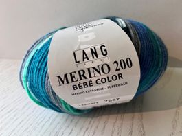 1 Knäuel Merino 200 Bébé Color Lang yarns