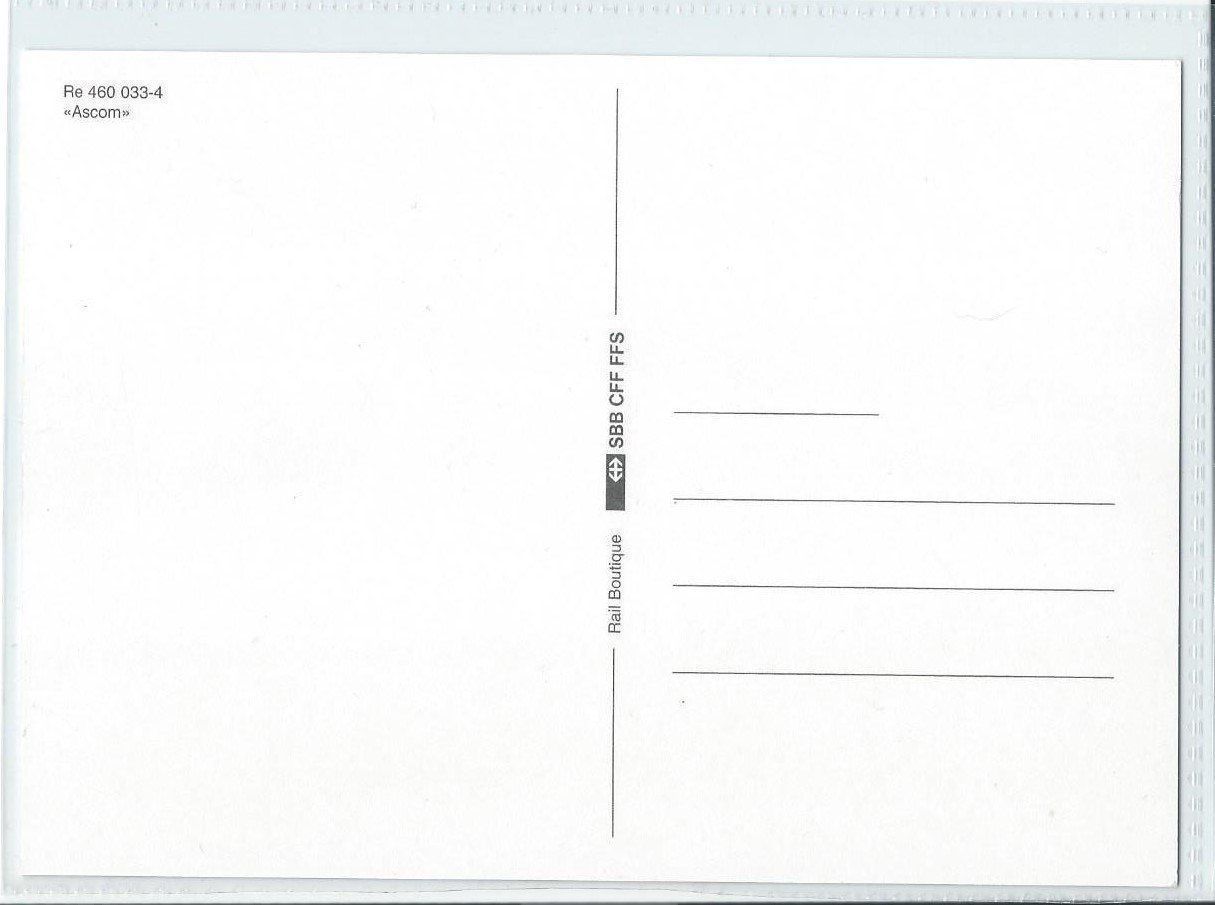 Cartoline postali: Re 460 033-4 "Ascom" – Nuovo (secondo la descrizione) da Rothrist venduto da Stranglehold 1