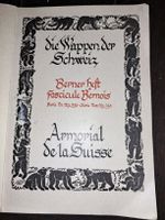 Altes Buch: Wappen der Schweiz - Berner Heft, Rarität!