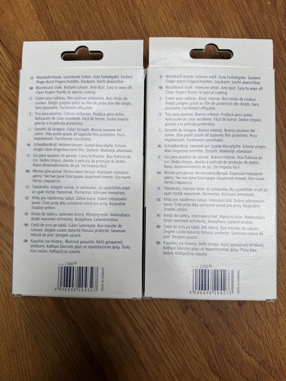 Colori: Staedtler Tafelkreide, 2 Packungen a je  12 Stück NEU & OVP  – Nuovo e nell'imballaggio originale da Gurmels venduto da topsommer 1