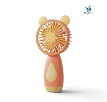 Tragbarer Handventilator – Kompakt & USB-aufladbar –Gelb/Org