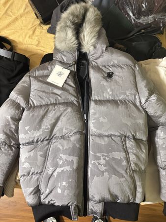 SikSilk Winterjacke Kapuze Camouflage neu