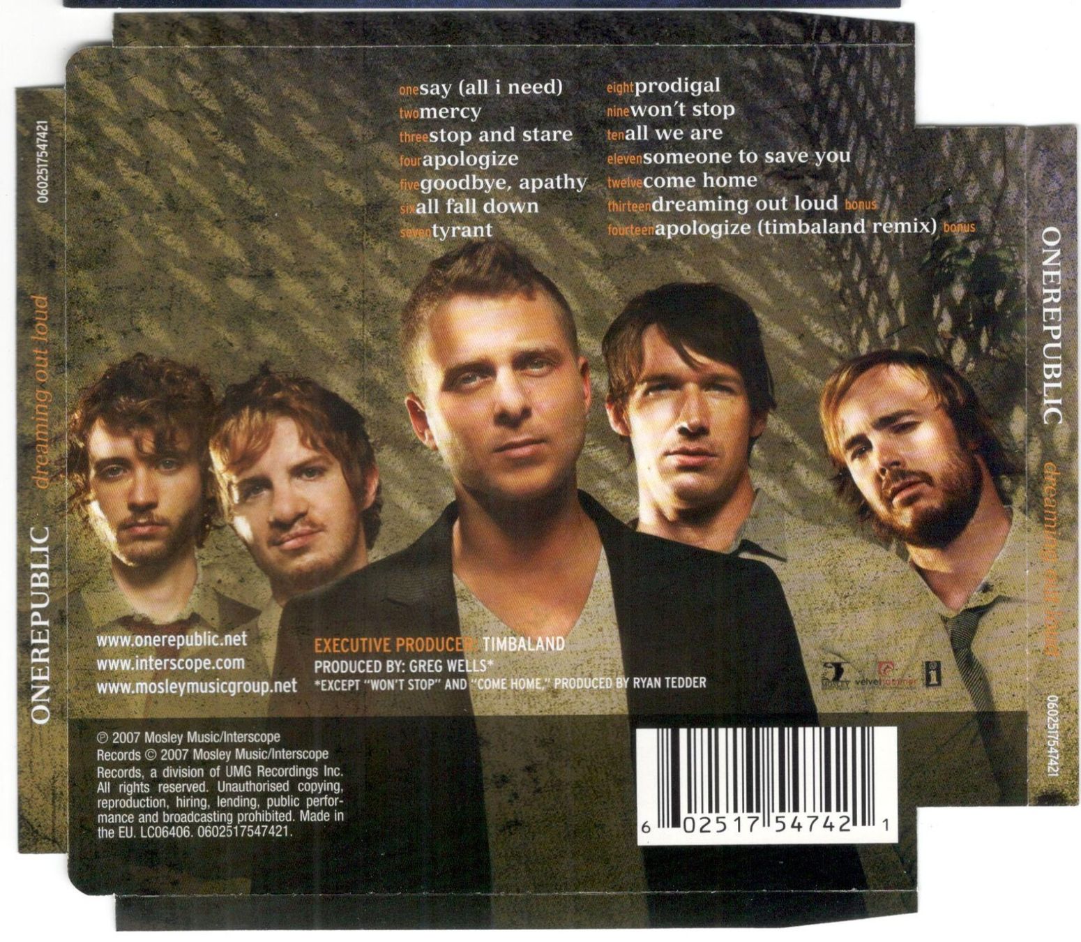 CD: OneRepublic CD Dreaming Out Loud – Usato da St. Margarethen TG venduto da ursk10 1