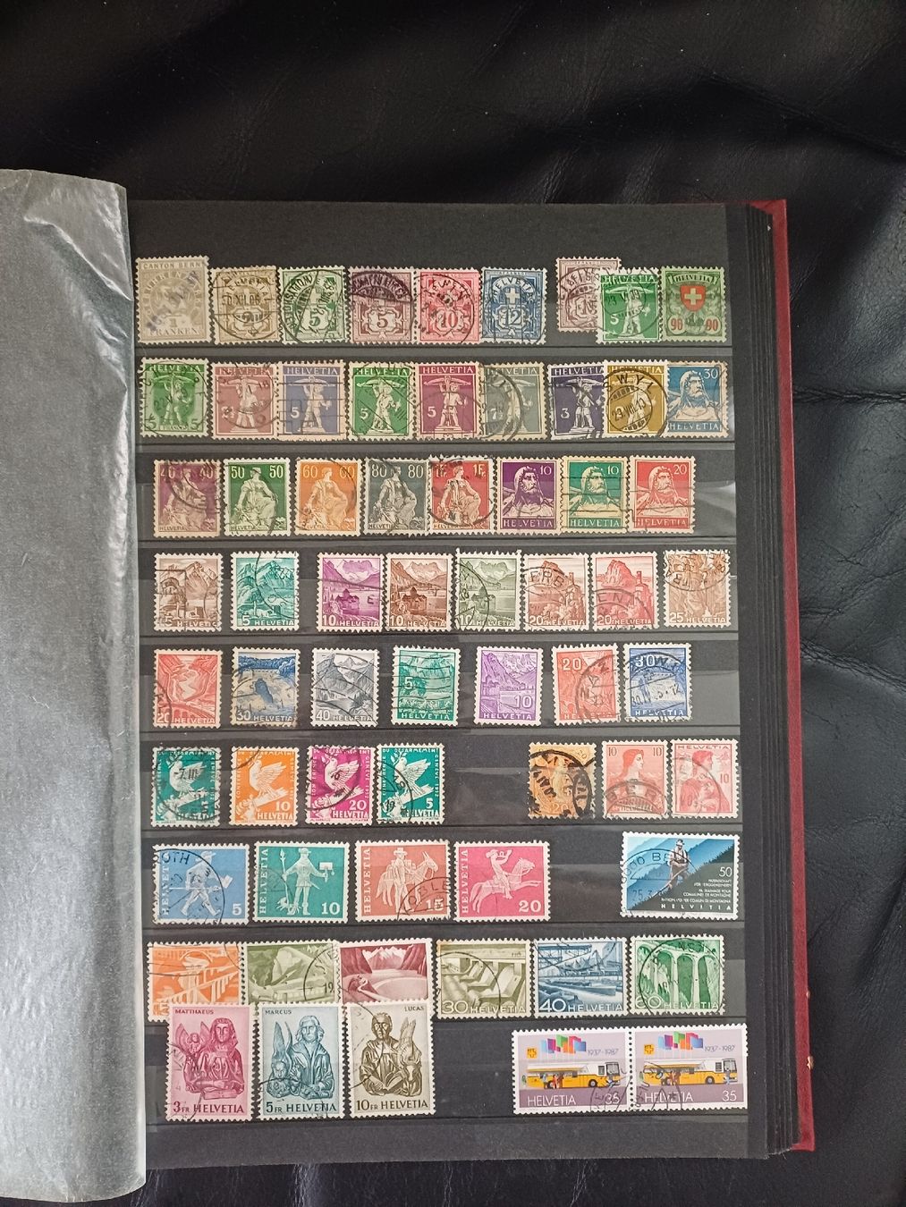 Alle Briefmarken: Briefmarken Album, grosse Sammlung, Schweiz – Gebraucht aus Ebersecken von Napf08
