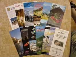 Grosse Auswahl an Prospekten aus dem schönen Wallis