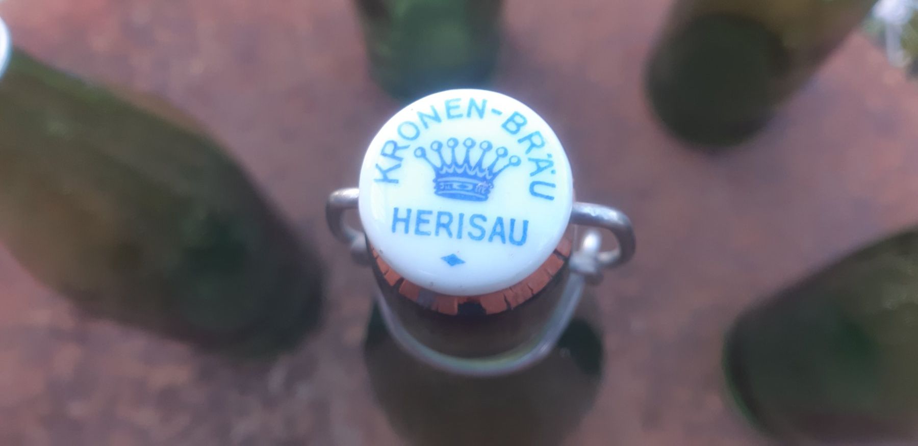 Gläser, Krüge & Flaschen: 5 x Kronen - Bräu Herisau Bierflaschen – Gebraucht aus Wolfhalden von Quiria68 1