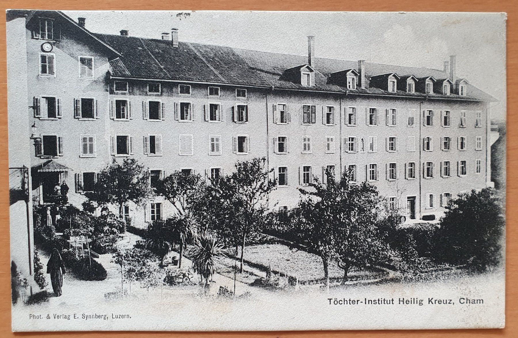Cartoline postali: Cham, Töchter Institut Heilig Kreuz 1905 – Usato da Kreuzlingen venduto da Rschweiz1