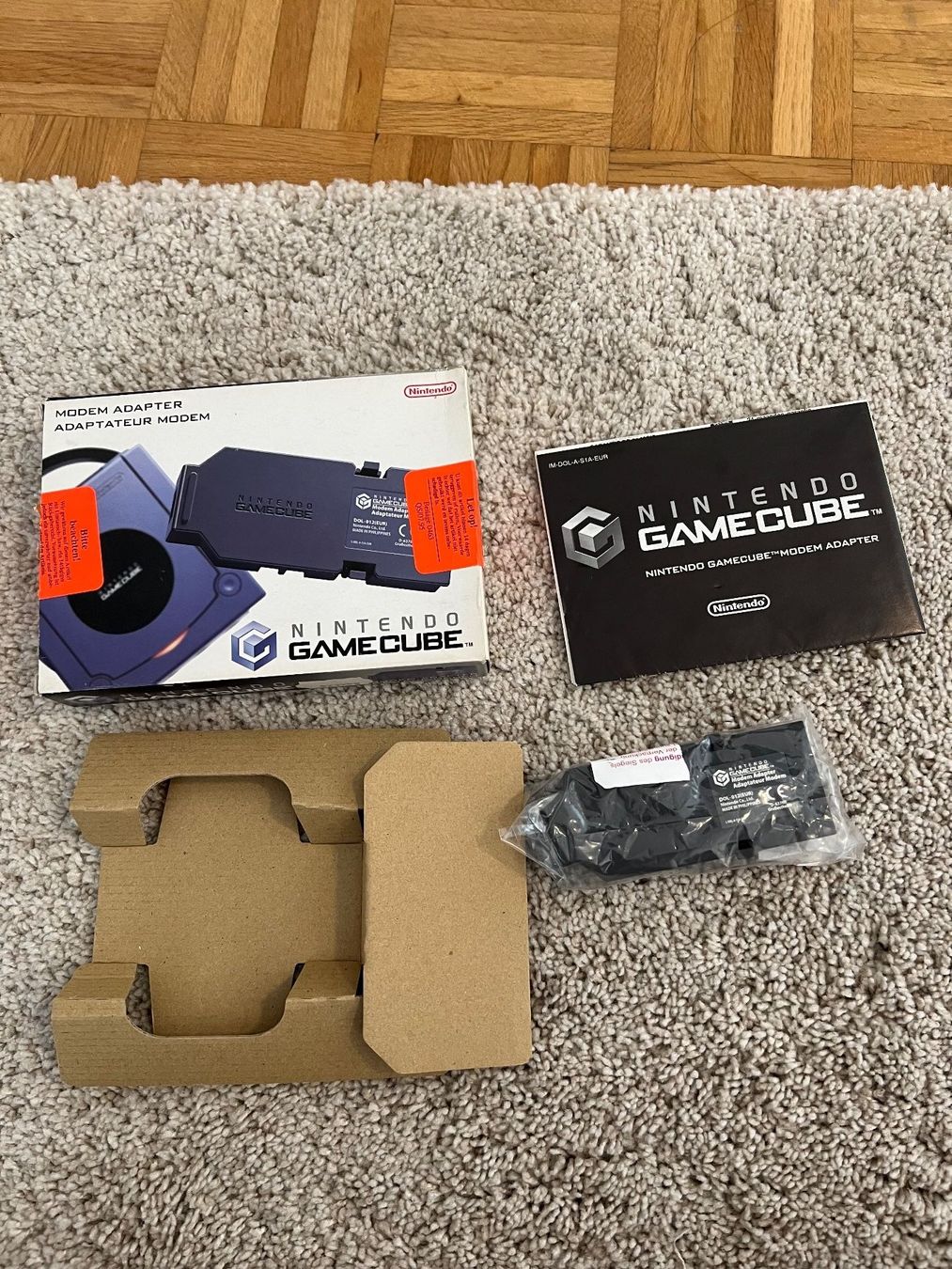 Nintendo Konsolen: Original Nintendo GameCube Modem Adapter mit OVP – Gebraucht aus Winkel von  1