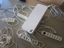 Kabelbox + Verlängerungskabel + Steckdosenleisten