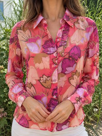 Caliban Bluse – Grösse 34/36 (IT 40) – feinste Baumwolle