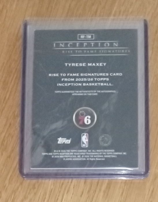 Karten: Tyrese Maxey Inception auto NBA card – Neu (gemäss Beschreibung) aus Vallorbe von ant_75wx 2