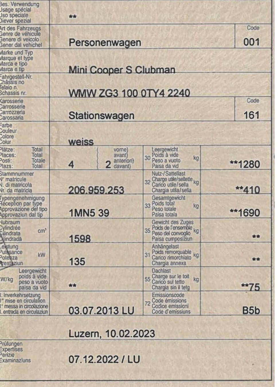 Mini Automobili: Mini Cooper S Clubman – Usato da Otelfingen venduto da hof74 9