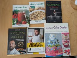 libri di cucina (Cannavacciuolo Cracco risotti marmellate)