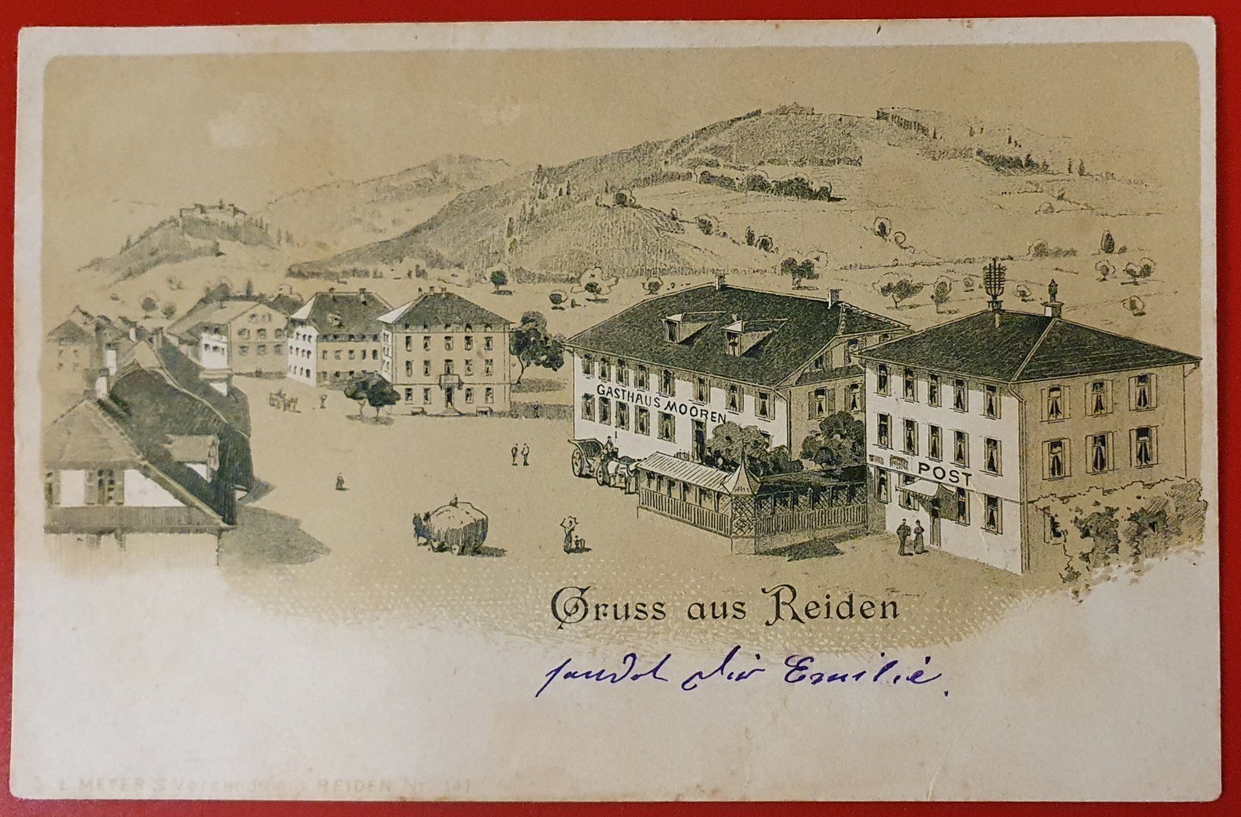Cartoline postali: Gruss aus Reiden 1901 – Usato da Kreuzlingen venduto da Rschweiz1