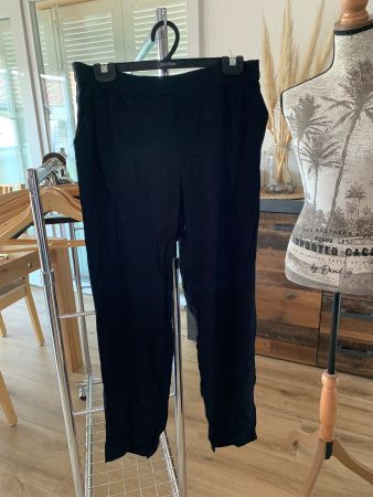 Pantalon noir Redoute viscose T38