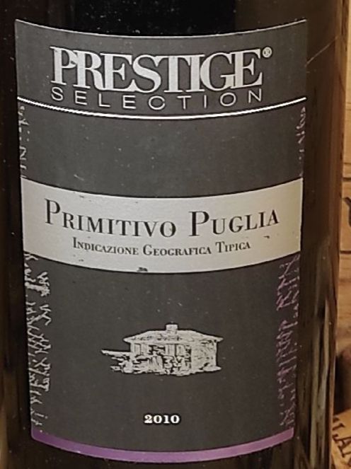Vino: 2001 Primitivo Puglia Prestige Selection – Nuovo (secondo la descrizione) da Büsserach venduto da Vintage-vins