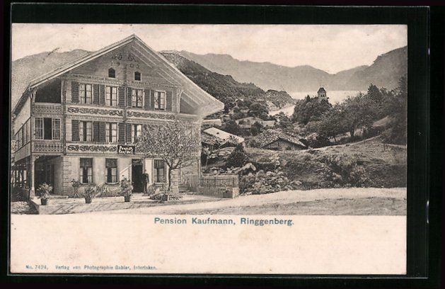 Ansichtskarten: Ringgenberg, Eingangsbereich der Pension – Gebraucht aus Berlin von bartko-reher