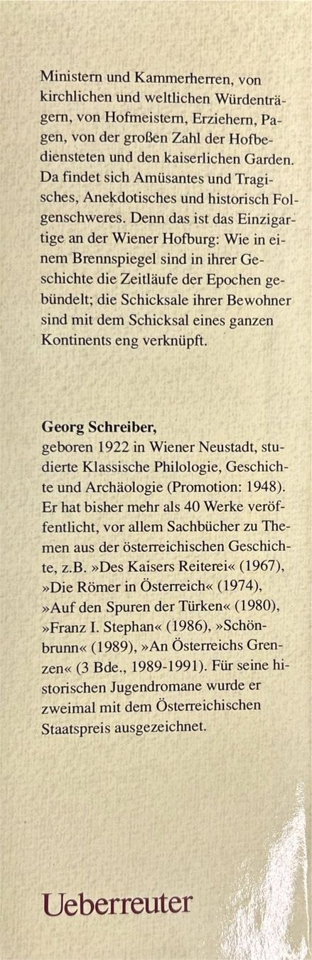 Libri: Die Hofburg und ihre Bewohner – Usato da Sarnen venduto da Livres 3