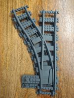 Lego Weiche Gleise (links abbiegend) 2Stk. ohne Regler