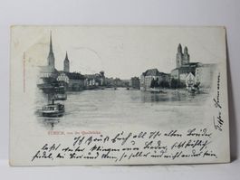 Zürich und die Quaibrücke 1900