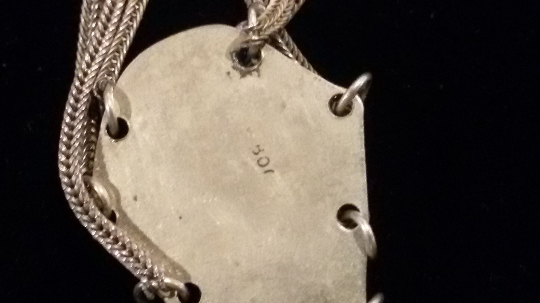 Catenine: Collier Silber mit schwarzem Stein – Usato da Bischofszell venduto da Joachim-115 5