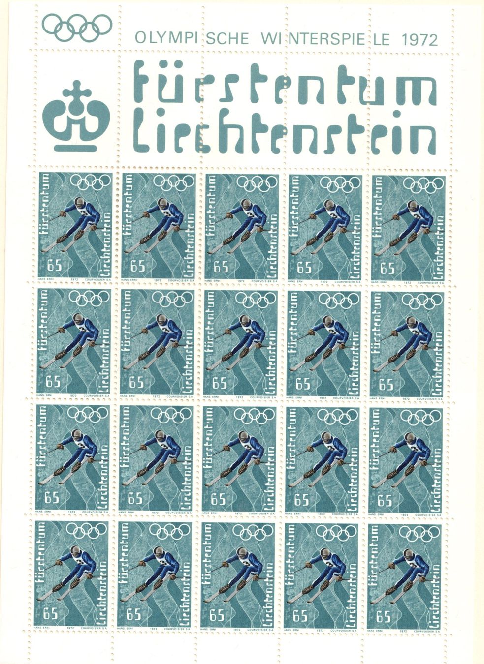 Alle Briefmarken: K'bogen 1971  Olymp. Winterspiele Sapporo 1972    postfrisch – Neu (gemäss Beschreibung) aus Mellingen von Ginger 1