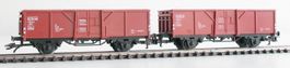Märklin 2 offene Güterwagen El-u 061 der DB Spur H0