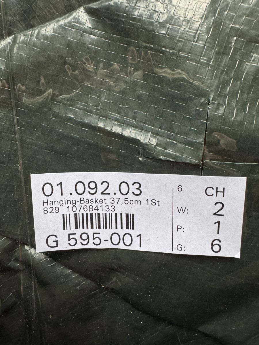 Vasi per fiori: 6 Hängeampeln 37,5 cm neu – Nuovo (secondo la descrizione) da Kümmertshausen venduto da Ghost75 1