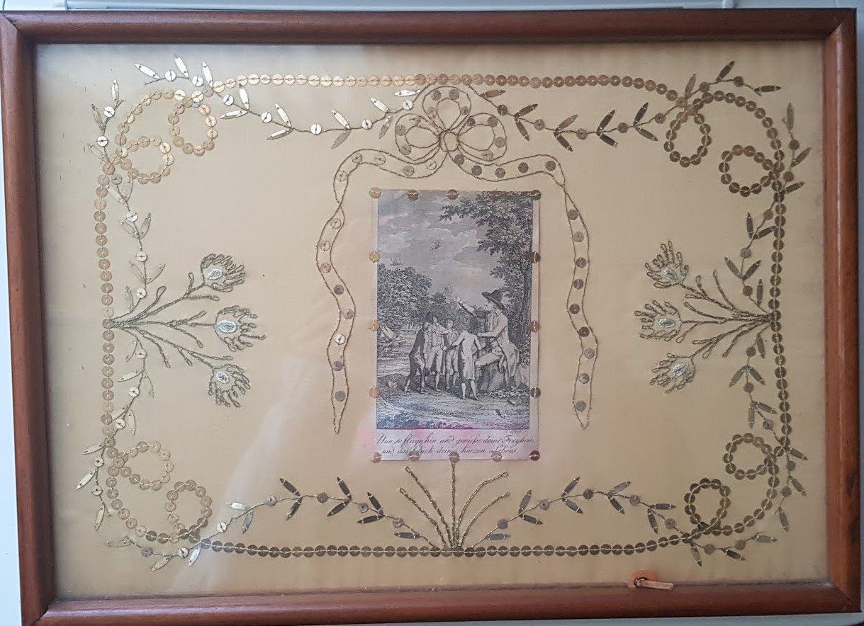 Incisioni: Bild Volkskunst Andachtsbild um 1900 – Usato da Mörschwil venduto da antiksalon21