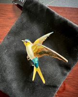EMAILLE KOLIBRI-BROSCHE