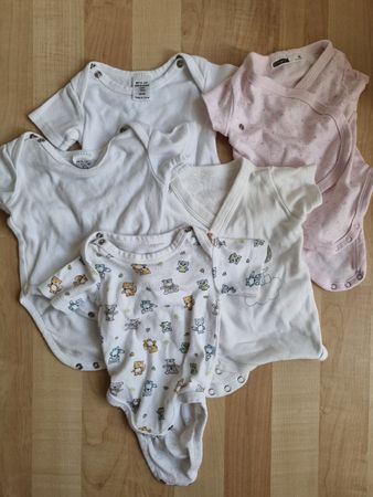 5 Baumwoll Bodys 50/56