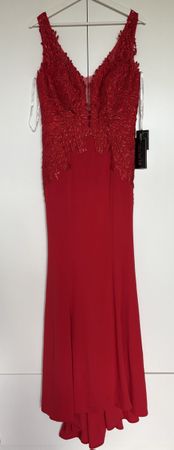 Rotes Abendkleid Black Tie neu Grösse 40